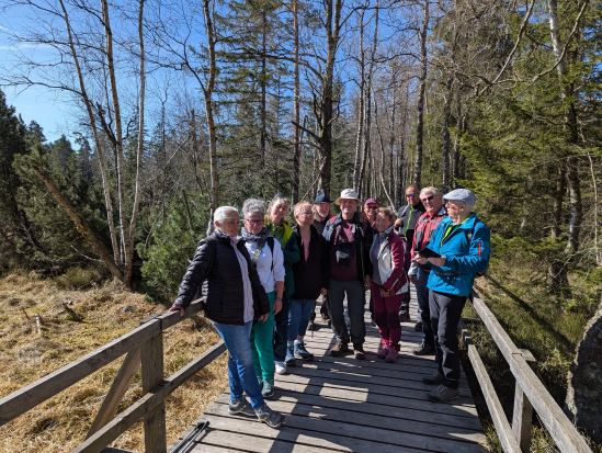 Wanderung mit Übernachtung, 
Hochmoor Kaltenbronn,
12. April 2025